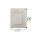 Glass Framed Brown Blessing 22*18 cm- "Mizmor L'toda"
