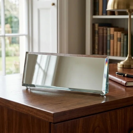 Crystal Tray for Candle Holders 23*13 cm