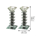 Pair of Crystal Candlesticks 16.5 cm