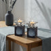 Pair of Crystal Elegant Candlesticks 9 cm - Matte