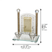 Crystal Candlesticks with Plaque 24 cm