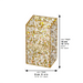 Lucite Tzedakah Box 14.5*8 cm - Gold