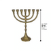 Aluminum 7 Branch Menorah 30 cm- Brass Finish - Golden