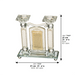 Crystal Candlesticks with Plaque 21 cm