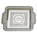 Plastic Matzah Tray 25x29 cm - Silver