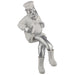 Polymer Sitting Hassidic Figurine with Black Cloth Legs 25 cm - Drum Player