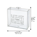 Clear Lucite Stand for Matzah 23*21 cm
