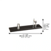 Acrilic Stand for Knifes 27x6.5 cm