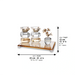 Set of Crystal Elegant Candlesticks, tray and tree