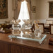 Set of Crystal Elegant Candlesticks, tray and tree