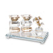Set of Crystal Elegant Candlesticks, tray and tree