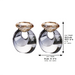 Pair of Crystal Elegant Candlesticks 10 cm