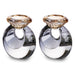 Pair of Crystal Elegant Candlesticks 10 cm