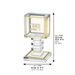 Acrylic Havdalah Candle Holder Stand 14 cm - Gold