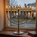 Metal Menorah 23*19 cm - Nickel