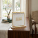Lucite Stand Bencher- Sephardic Food Blessing, Gold Color