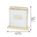 Lucite Stand Bencher- Sephardic Food Blessing, Gold Color