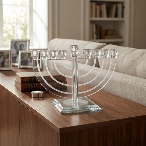 Crystal Elegant Menorah 22x30 cm