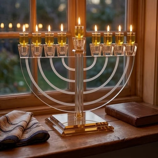 Crystal Elegant Menorah 22x30 cm