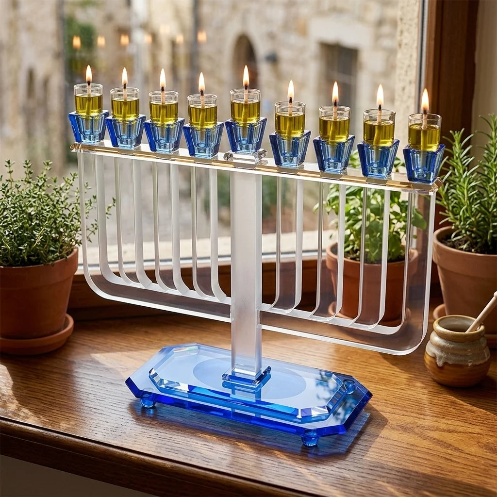 Crystal Elegant Menorah 32x35 cm
