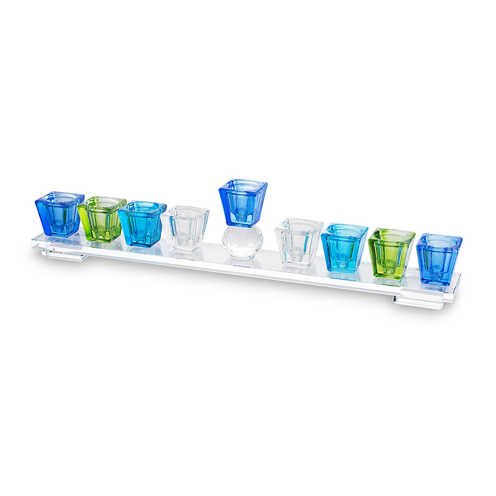Crystal Elegant Menorah 33x7 cm