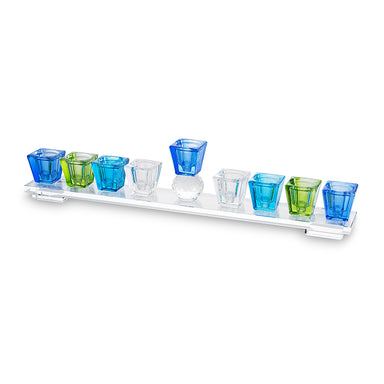 Crystal Elegant Menorah 33x7 cm