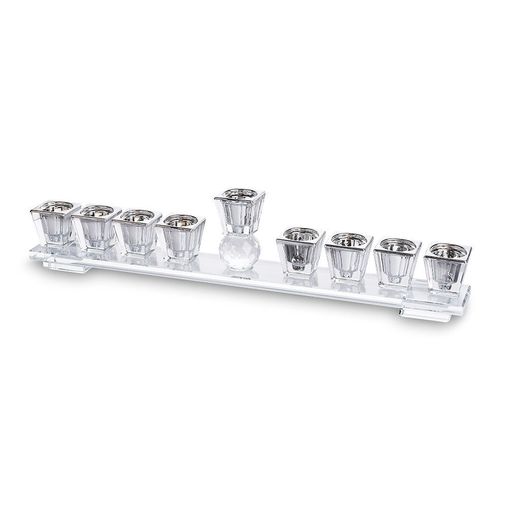 Crystal Elegant Menorah 33x7 cm