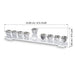 Crystal Elegant Menorah 33x7 cm