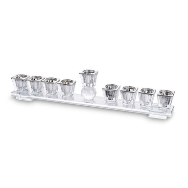 Crystal Elegant Menorah 33x7 cm
