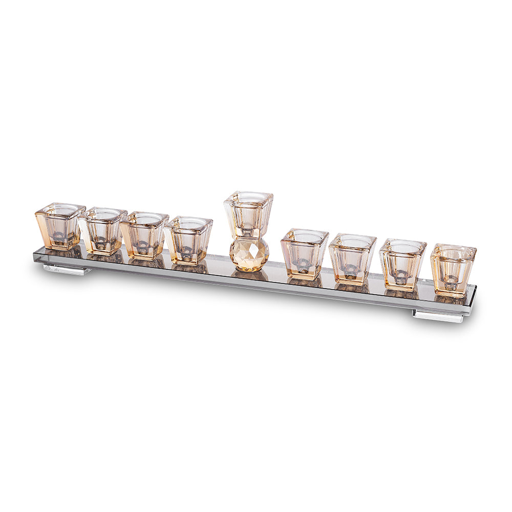 Crystal Elegant Menorah 33x7 cm