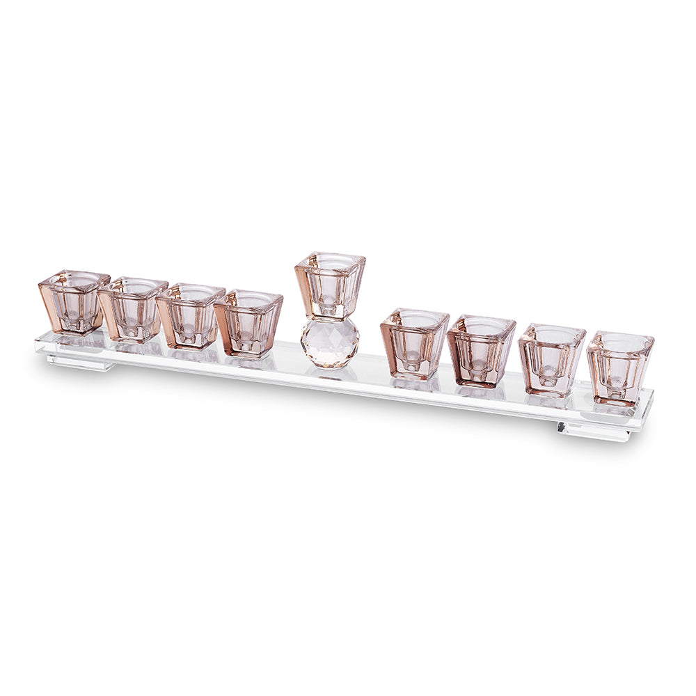 Crystal Elegant Menorah 33x7 cm