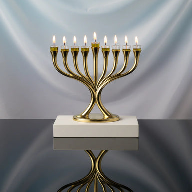 Metal Menorah 23*19 cm - Gold