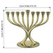 Metal Menorah 23*19 cm - Gold
