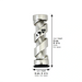 Nickel And Lucite Mezuzah For Car 6cm-
