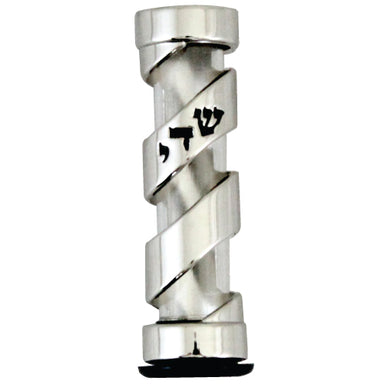 Nickel And Lucite Mezuzah For Car 6cm-