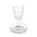 Crystal Kiddush Cup 14.5 cm with stem - Gold text