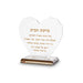 Crystal "Heart" With Engraving "Home" Blessing 21*21