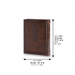 ART Sidur KETER HATFILA, Dark Brown, 17.5X13 c"m