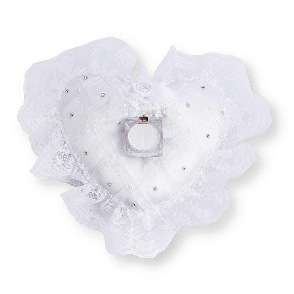 Set of Ring Pillow with Perspex Prayer for Bride