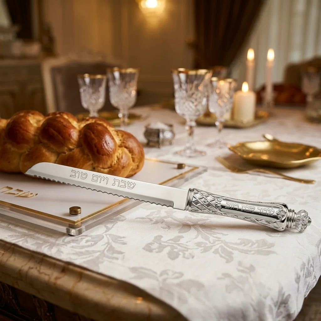 Elegant Knife 35 cm with Metal Handle - Silver Plated 925