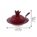 Aluminum Honey Dish Pomegranate, with Spoon 8x12cm