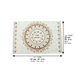 Reinforced Thick Glass Challah Tray 25x37 cm - Brown