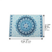 Reinforced Thick Glass Challah Tray 25x37 cm - Blue