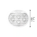Glass & Crystal Passover Plate 40 cm