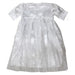 Satin Bris Milah Outfit with a Hat - White Embroidery