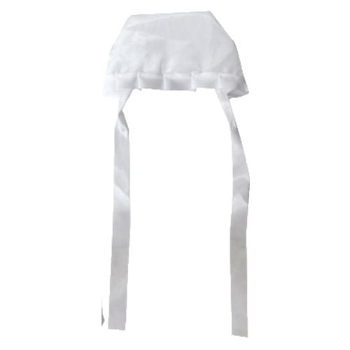 Satin Bris Milah Outfit with a Hat - White Embroidery