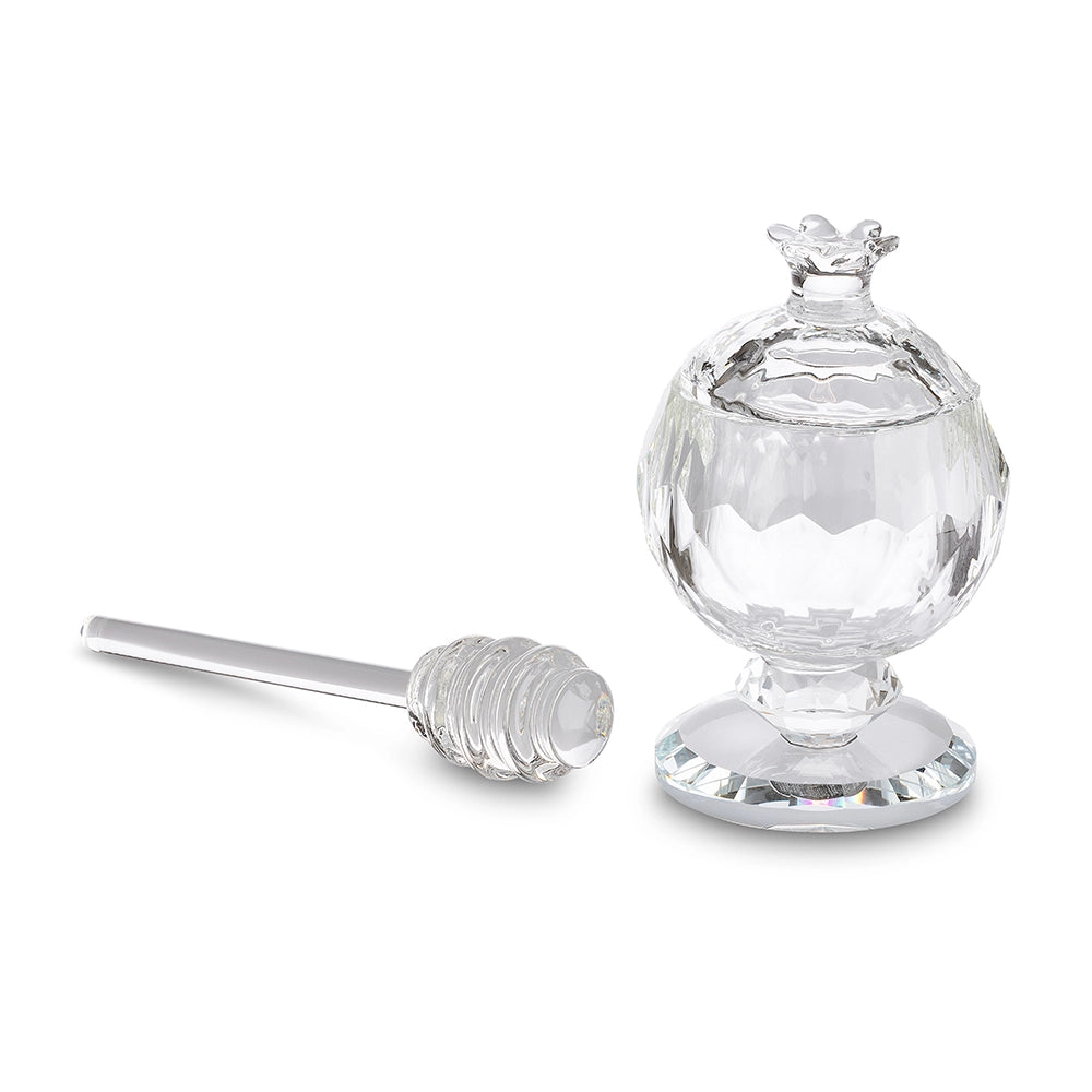 Elegant Crystal Honey Dish 10 cm