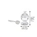 Elegant Crystal Honey Dish 10 cm