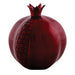 Aluminium with Dark Red Enameled Pomegranate 14 cm - Maroon