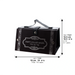 Faux Leather Etrog Box 11x19x13 cm- with Silver Print
